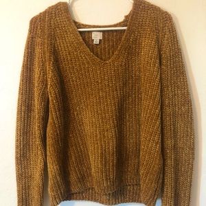 Very Soft Yellow Knitted Sweater.